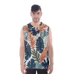 Tropical Leaf Men s Basketball Tank Top by Jack14