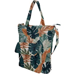 Tropical Leaf Shoulder Tote Bag by Jack14