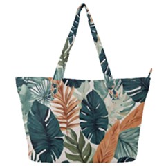 Tropical Leaf Full Print Shoulder Bag by Jack14