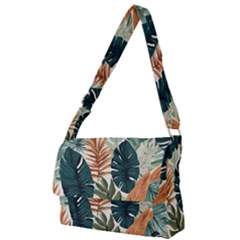 Tropical Leaf Full Print Messenger Bag (l)