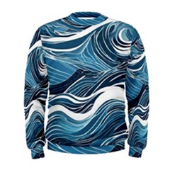 Abstract Blue Ocean Wave Men s Sweatshirt by Jack14