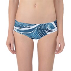 Abstract Blue Ocean Wave Classic Bikini Bottoms by Jack14