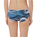 Abstract Blue Ocean Wave Classic Bikini Bottoms View2