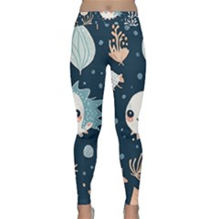 Fish Pattern Classic Yoga Leggings by Valentinaart