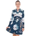 Fish pattern Long Sleeve Panel Dress View1