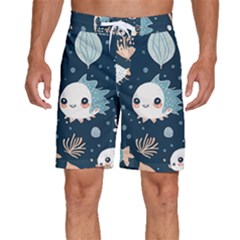 Fish Pattern Men s Beach Shorts by Valentinaart