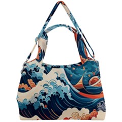 Wave Pattern Double Compartment Shoulder Bag by Valentinaart