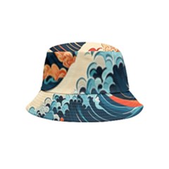 Wave Pattern Bucket Hat (kids) by Valentinaart