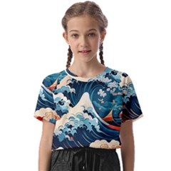 Wave Pattern Kids  Basic T-shirt