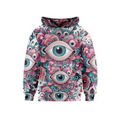 Eyes Pattern Kids  Pullover Hoodie by Valentinaart