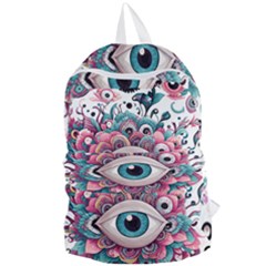 Eyes Pattern Foldable Lightweight Backpack by Valentinaart