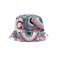 Eyes Pattern Inside Out Bucket Hat (kids) by Valentinaart