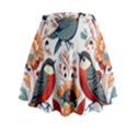 Birds Mini Flare Skirt View2