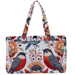 Birds Canvas Work Bag by Valentinaart