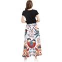 Birds Maxi Chiffon Skirt View2