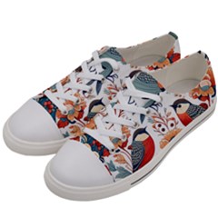 Birds Men s Low Top Canvas Sneakers by Valentinaart