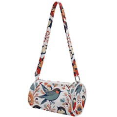 Birds Mini Cylinder Bag by Valentinaart