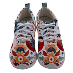 Birds Women Athletic Shoes by Valentinaart