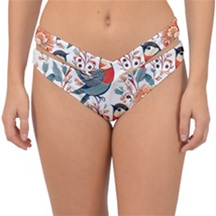 Birds Double Strap Halter Bikini Bottoms by Valentinaart