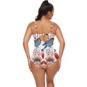 Birds Retro Full Coverage Swimsuit View4