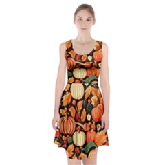 Thanksgiving Pattern Racerback Midi Dress by Valentinaart