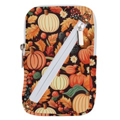 Thanksgiving Pattern Belt Pouch Bag (large) by Valentinaart