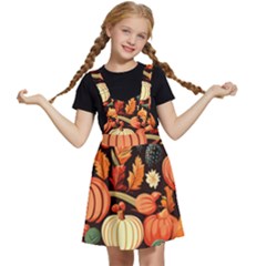 Thanksgiving Pattern Kids  Apron Dress by Valentinaart