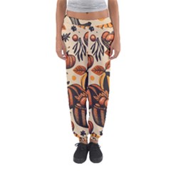 Thanksgiving pattern Women s Jogger Sweatpants