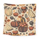 Thanksgiving pattern Square Tapestry (Large) View1