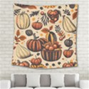 Thanksgiving pattern Square Tapestry (Large) View2