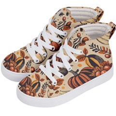 Thanksgiving pattern Kids  Hi-Top Skate Sneakers