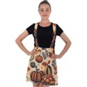 Thanksgiving pattern Velvet Suspender Skater Skirt View1