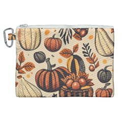 Thanksgiving pattern Canvas Cosmetic Bag (XL)