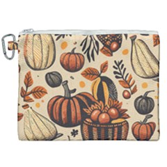 Thanksgiving pattern Canvas Cosmetic Bag (XXL)