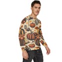 Thanksgiving pattern Men s Fleece Sweatshirt View3