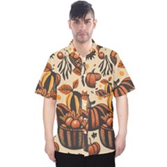 Thanksgiving pattern Men s Hawaii Shirt