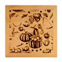 Thanksgiving pattern Wood Photo Frame Cube View2