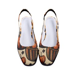 Thanksgiving pattern Women s Classic Slingback Heels