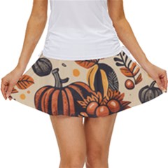 Thanksgiving Pattern Women s Skort by Valentinaart