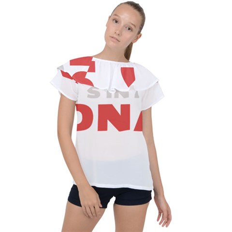 Badminton Lover Gift T- Shirt Badminton Lover Badminton Is In My D N A Badminton Heartbeat E K G T- Yoga Reflexion Pose T- Shirtyoga Reflexion Pose T- Shirt Ruffle Collar Chiffon Blouse by hizuto