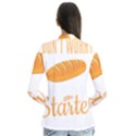 Baker T- Shirt Cool Bread Baking Bakers Saying Motif T- Shirt (3) Yoga Reflexion Pose T- Shirtyoga Reflexion Pose T- Shirt Drape Collar Cardigan View2