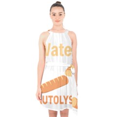 Baker T- Shirt Cool Bread Baking Bakers Saying Motif T- Shirt (5) Yoga Reflexion Pose T- Shirtyoga Reflexion Pose T- Shirt Halter Collar Waist Tie Chiffon Dress by hizuto