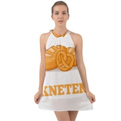 Baker T- Shirt Cool Bread Baking Bakers Saying Motif T- Shirt (6) Yoga Reflexion Pose T- Shirtyoga Reflexion Pose T- Shirt Halter Tie Back Chiffon Dress by hizuto