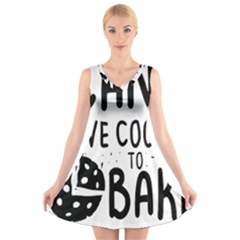 Baker T- Shirt Cool Bread Baking Bakers Saying Motif T- Shirt Yoga Reflexion Pose T- Shirtyoga Reflexion Pose T- Shirt V-Neck Sleeveless Dress