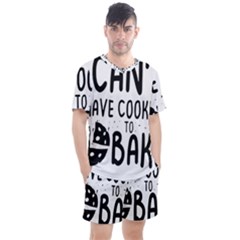 Baker T- Shirt Cool Bread Baking Bakers Saying Motif T- Shirt Yoga Reflexion Pose T- Shirtyoga Reflexion Pose T- Shirt Men s Mesh T-Shirt and Shorts Set