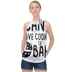 Baker T- Shirt Cool Bread Baking Bakers Saying Motif T- Shirt Yoga Reflexion Pose T- Shirtyoga Reflexion Pose T- Shirt High Neck Satin Top