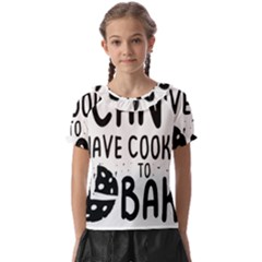 Baker T- Shirt Cool Bread Baking Bakers Saying Motif T- Shirt Yoga Reflexion Pose T- Shirtyoga Reflexion Pose T- Shirt Kids  Frill Chiffon Blouse