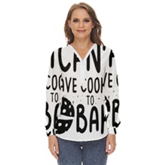 Baker T- Shirt Cool Bread Baking Bakers Saying Motif T- Shirt Yoga Reflexion Pose T- Shirtyoga Reflexion Pose T- Shirt Zip Up Long Sleeve Blouse