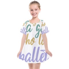 Ballet T- Shirtjust A Girle Who Loves Ballet T- Shirt Yoga Reflexion Pose T- Shirtyoga Reflexion Pose T- Shirt Kids  Smock Dress by hizuto