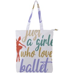 Ballet T- Shirtjust A Girle Who Loves Ballet T- Shirt Yoga Reflexion Pose T- Shirtyoga Reflexion Pose T- Shirt Double Zip Up Tote Bag by hizuto